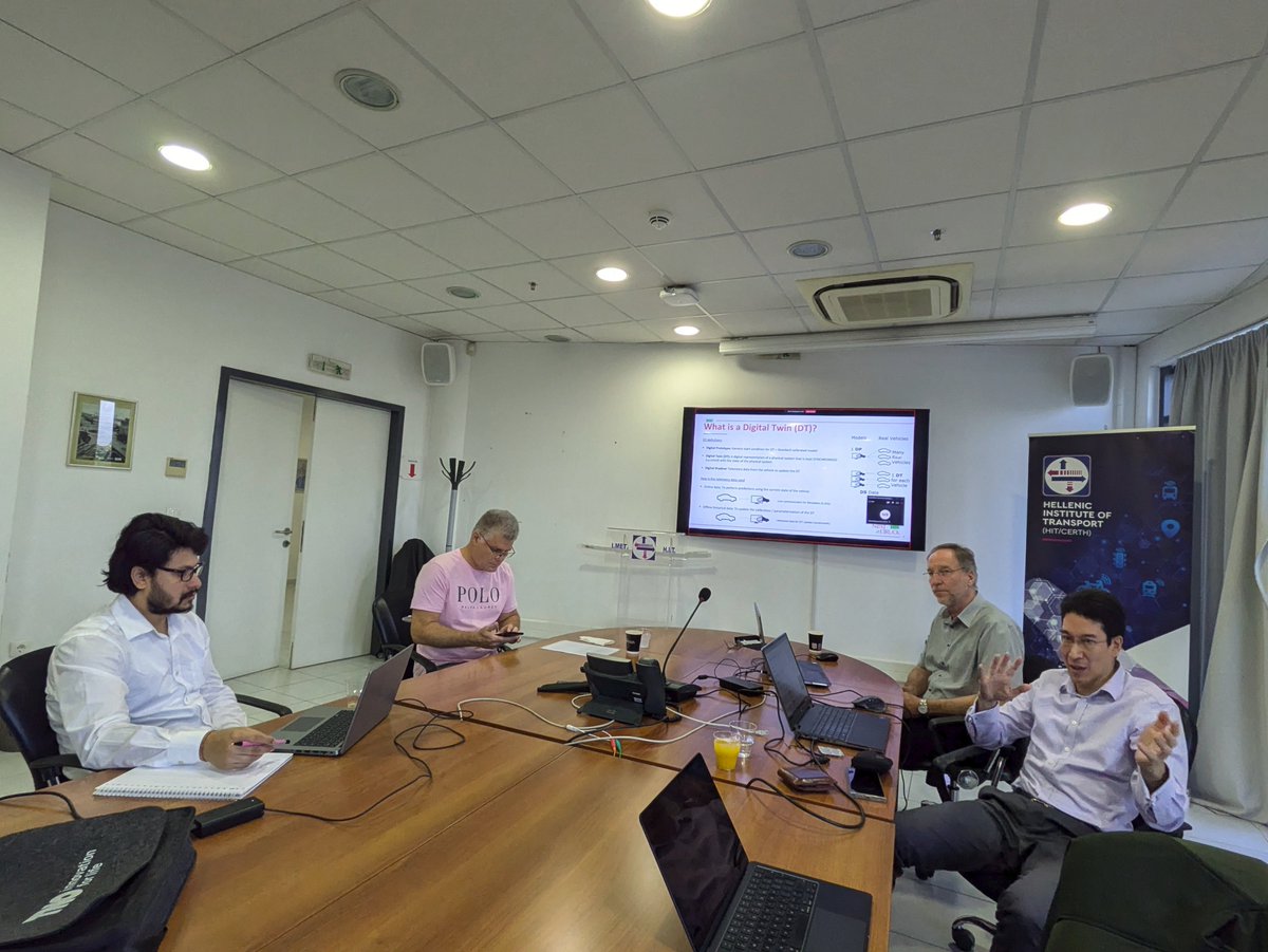 Our consortium meeting at <a href="/CERTHellas/">ΕΚΕΤΑ-CERTH</a> concluded with a hybrid workshop of our digital twinning tools by <a href="/AVL_List/">AVL</a>. Thanks for the Greek hospitality!👋🇬🇷