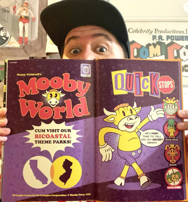 Chogrin's tweet photo. #Quickstops 2 is now out! A special gracias to @ThatKevinSmith for inviting me to be a part of this wild origins story! #Moobys #ViewAskew #NancyGoldruff #MoobythegoldenCalf #ScottPurcell #Moobysorigins #SeretStashPress #DarkhorseComics
Signed copies here: https://t.co/P08y9Lug3w https://t.co/LgH0ALq2uz