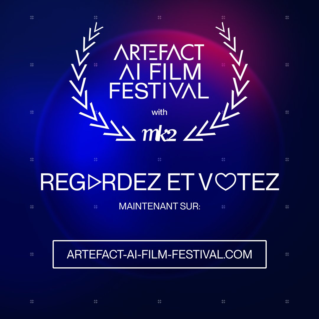 🚨 Le compte à rebours de l'Artefact AI Film Festival est lancé !

Jusqu'au 1er octobre, inscrivez votre œuvre mettant à l'honneur l'I.A et votez pour votre artiste préféré sur artefact-ai-film-festival.com