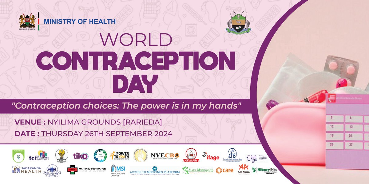Power2YouthKe's tweet photo. Its #WorldContraceptionDay
Contraception not only stops the spread of STIs and unintended pregnancies but also empowers young people & advances human rights.
Join & follow @SiayaNetwork for more updates 💪 #SIMUNCares #Power2YouthKE https://t.co/Rizo4w8JiV