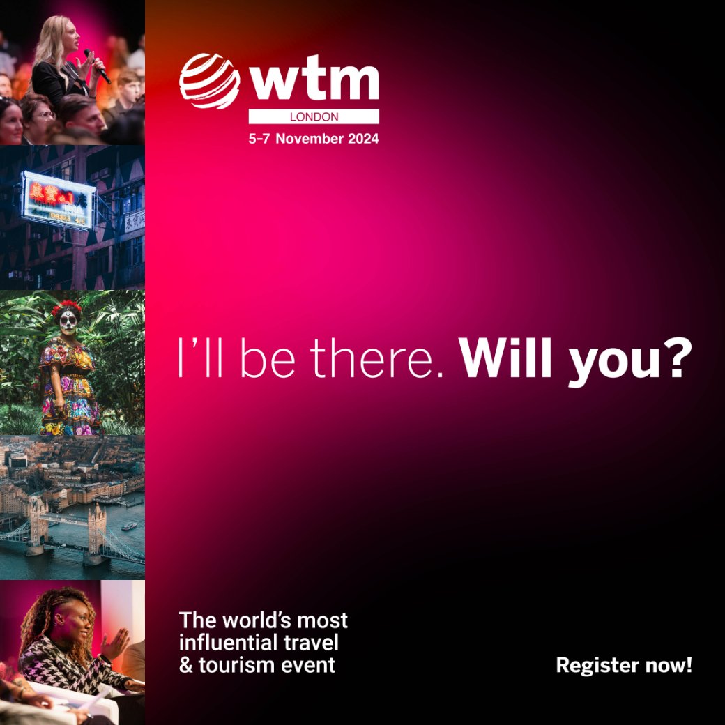 curiocity_ldn's tweet photo. I've just booked tickets to attend #WTMLDN. Join me and be part of the world's most influential travel and tourism event from Nov 5 - 7, 2024 at ExCeL London. See you there! https://t.co/UWAWAN0OIo