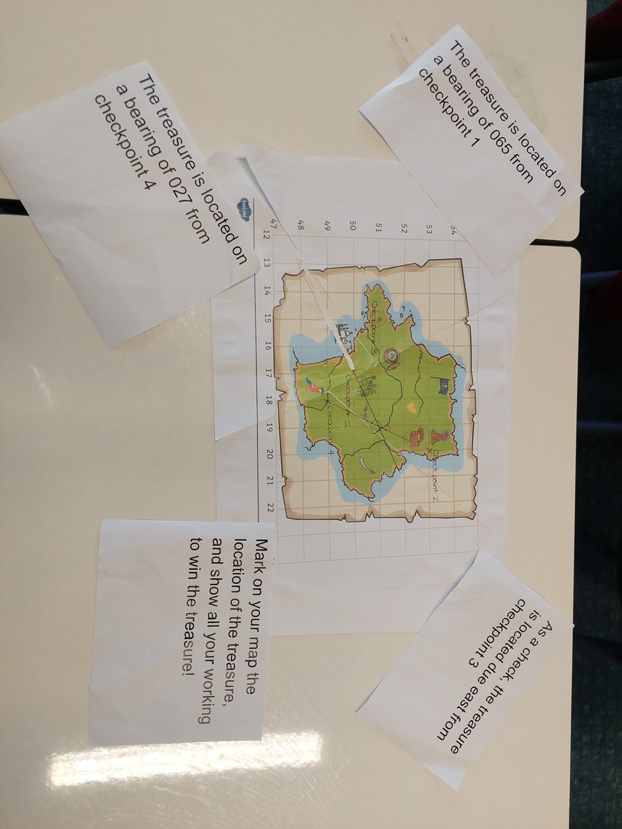 #CCSGYear10 went treasure hunting in #CCMaths today, finding where the treasure was hidden using their bearings skills! #CCAchieve #CCCollaborators #CCProblemSolving