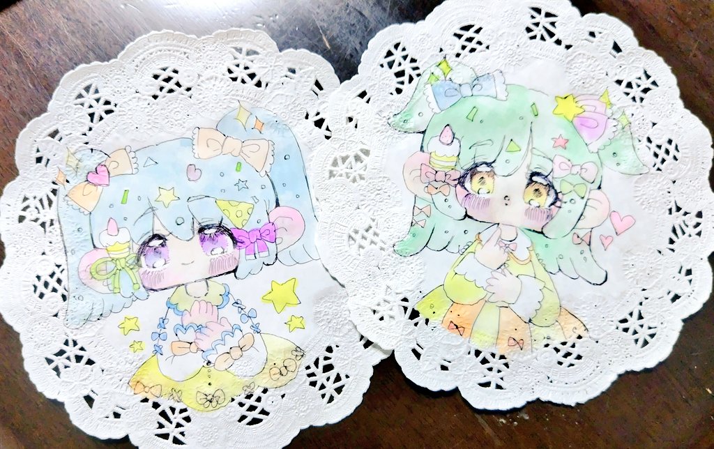 今回ご購入してくださった方用に描いたペーパーコースタードローイング! 