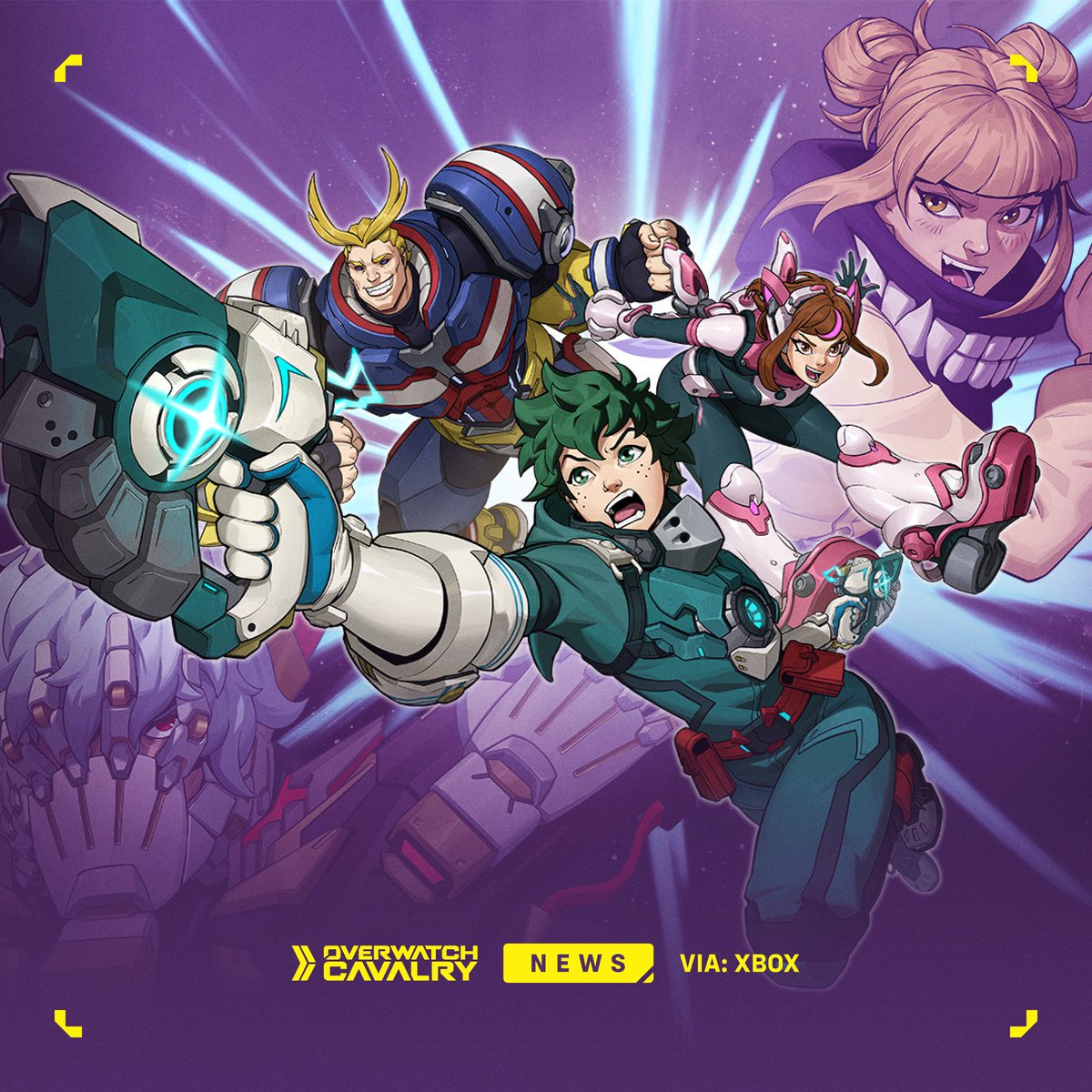 Key Art for the #Overwatch2 x My Hero Academia Collaboration 🏫

🌟 Go Plus Ultra on Oct 17!