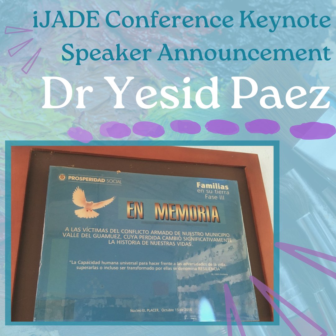 NSEAD1's tweet photo. We are thrilled to announce Dr. Yesid Paez as a keynote speaker at the upcoming iJADE conference!✨ 
Don’t miss this journey into the power of education and social spaces in transforming societies📚

Twitter: @Yesidpaezc https://t.co/kuJ2ZzkAsQ