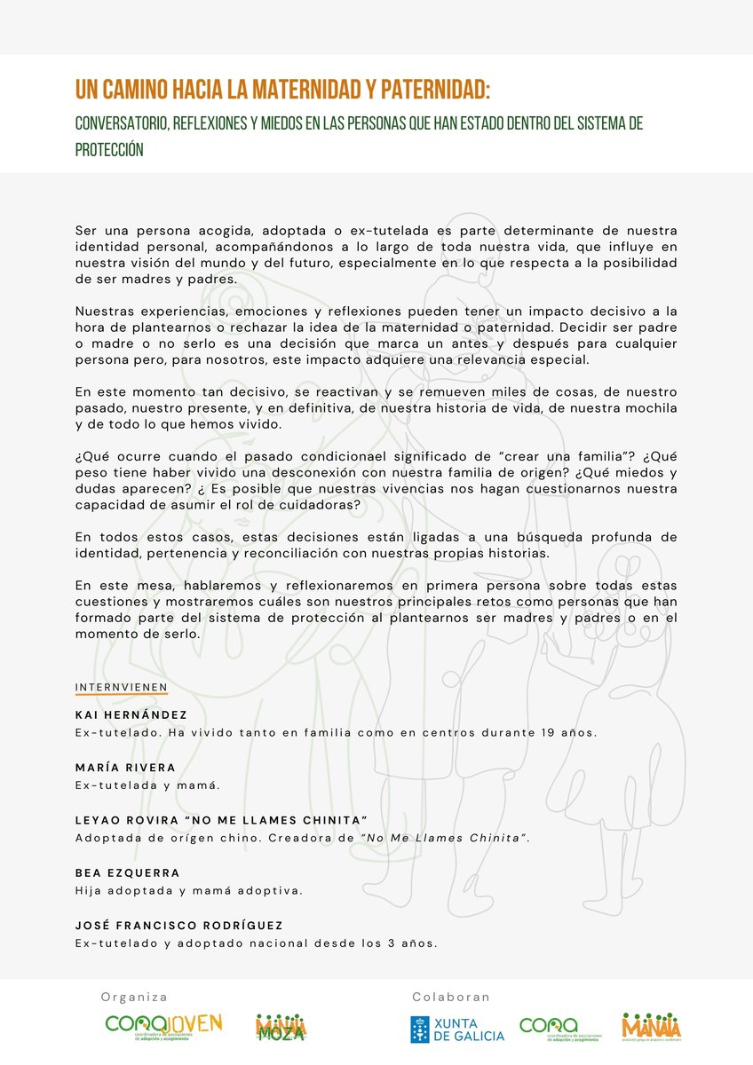 En esta preasamblea contaremos con una sesión informativa muy interesante a cargo de CORA JOVEN y MANAIA MOZA