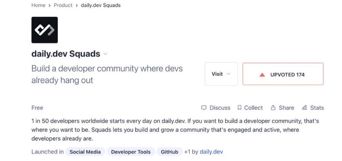 CodeByPoonam's tweet photo. @dailydotdev is live on Product hunt.

Every Developer must use this.

Congrats on the launch @FrancescoCiull4 @dailydotdev 

Support them here 👇
https://t.co/4RdsmvYJGt… https://t.co/wipOzZLm6N