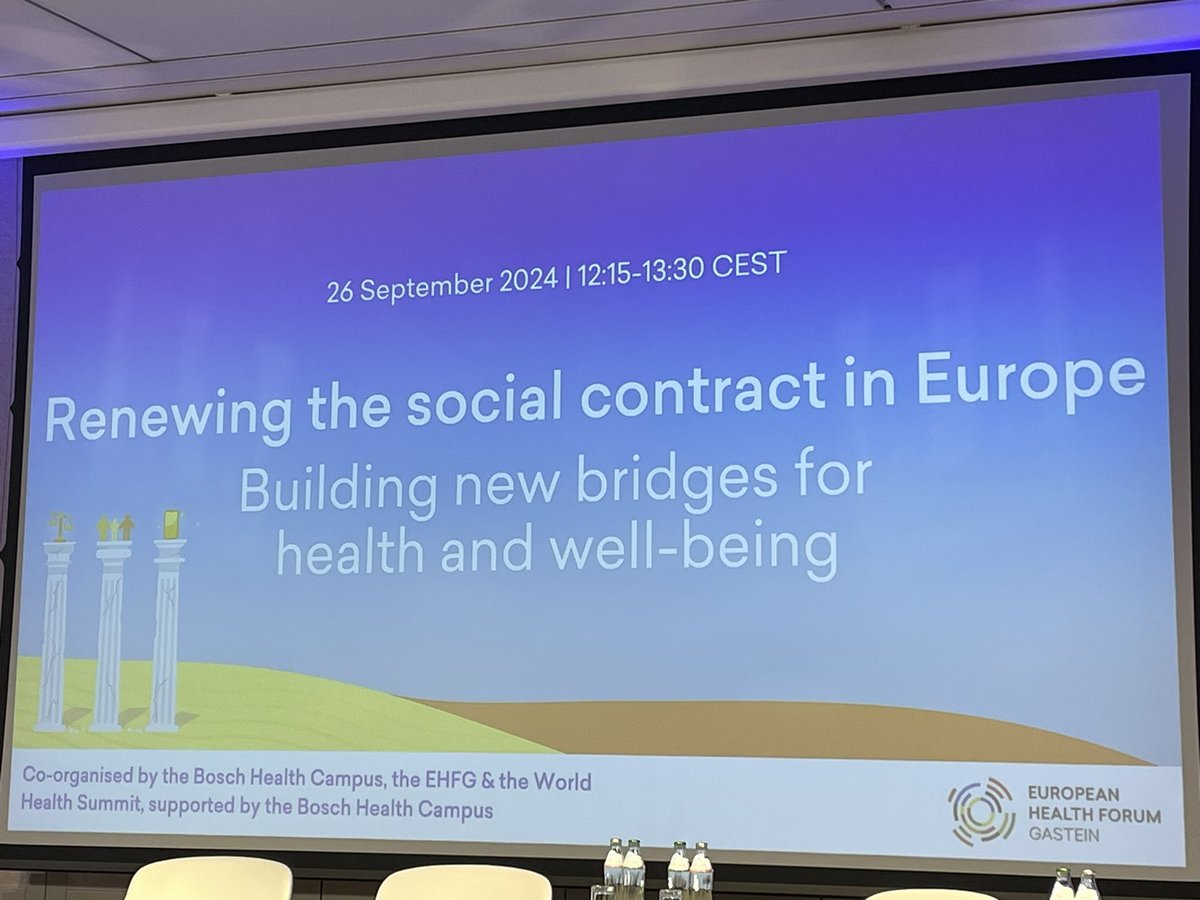 Birgit Bauer (@birgitpower) on Twitter photo What to do if social contracts are broken? <a href="/eliasen_bogi/">Bogi Eliasen</a> confirms it is. So how can we get a new? Is it a question of trust or do we have to review the things happened and how to grow solidarity again not to leave patients behind in care. #EHFG2024 What to do if social contracts are broken? <a href="/eliasen_bogi/">Bogi Eliasen</a> confirms it is. So how can we get a new? Is it a question of trust or do we have to review the things happened and how to grow solidarity again not to leave patients behind in care. #EHFG2024