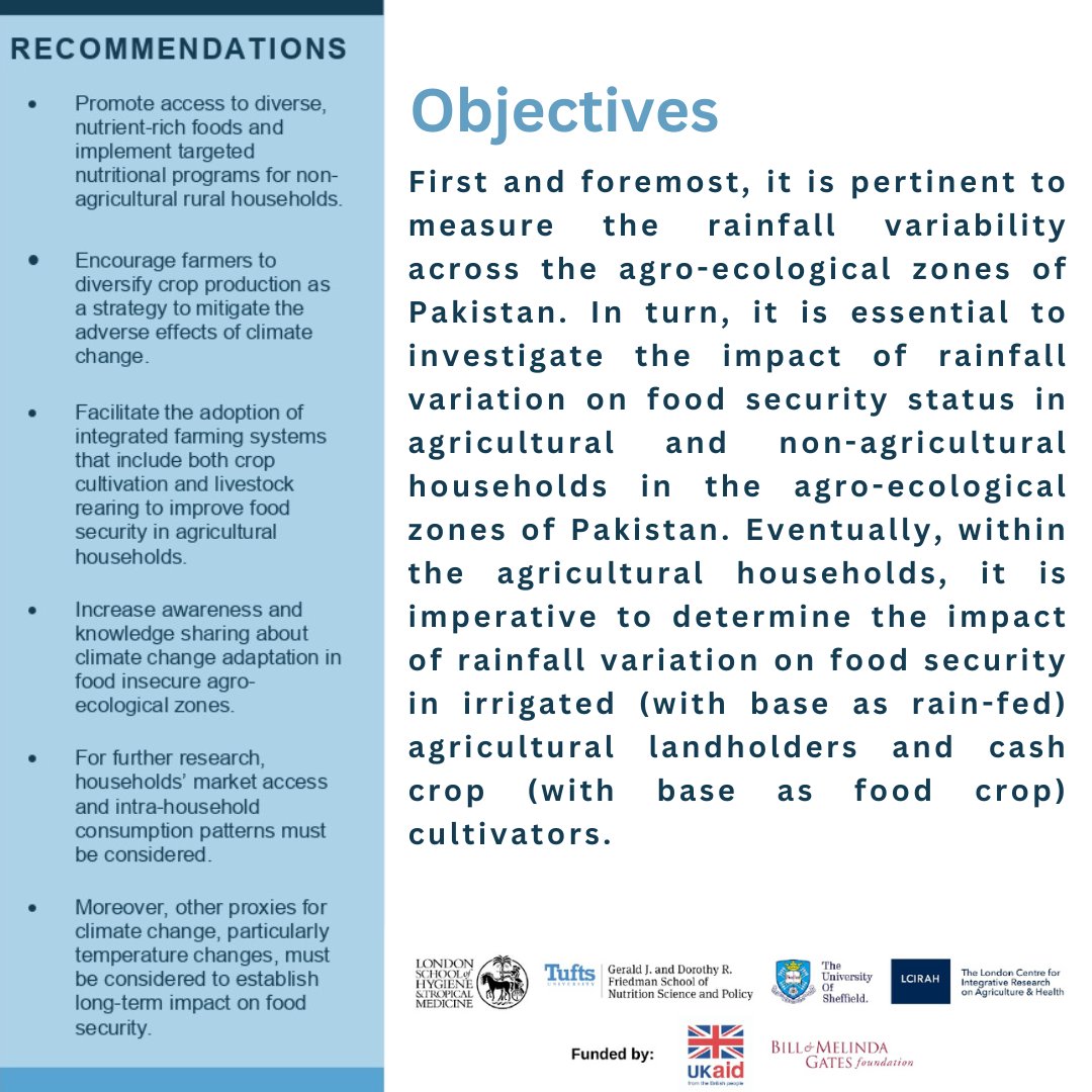 CePwSnust's tweet photo. Dr. Verda Salman along with Dr. Faisal Abbas and Dr. Mazhar Yasin Mughal explored the topic "Rainfall Variability from  Climate Change Increases Food Insecurity for Rural  Population in Pakistan" in a yearlong funded IMMANA research fellowship. https://t.co/cwFWnYlT1n
