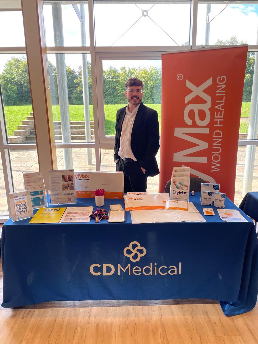 CDMedical's tweet photo. Our TBM @EF_CDMedical is delighted to support the Milton Keynes Community formulary launch today 🎉 

Stop by to find out how DryMax Super superabsorbent dressings and Povitulle antimicrobial dressings could improve outcomes for your patients. 

#drymax #woundcare #povitulle https://t.co/OmY3wtxPNl