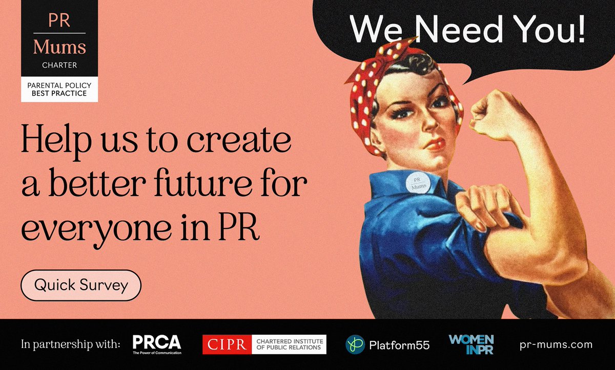 We’re supporting @PR_Mums to create a best-practice charter for parental leave policies in PR. 

Whether you’re a parent or are planning to be, your voice matters. 

Take their 5-minute survey to help inform a more inclusive PR: bit.ly/3BifCdK 

#NationalInclusionWeek