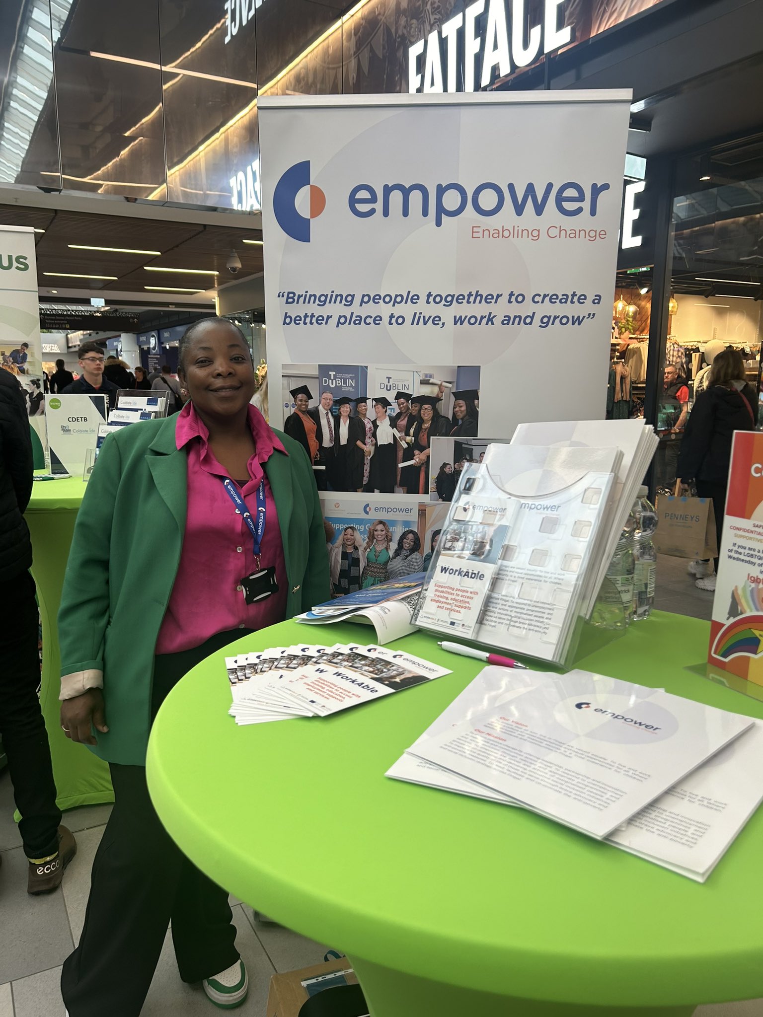 Empower on X Empower are delighted to be part of the Multi Sector Recruitment Fair hosted by Intreo and DSP in Blanchardstown Shopping Centre this morning. If you are in the centre