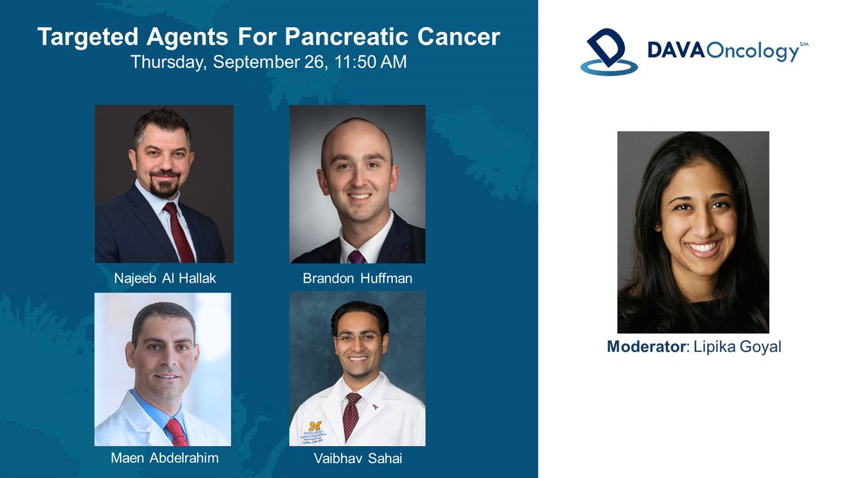 DAVA Oncology (@davaonc) on Twitter photo Starting Now: Targeted Agents For Pancreatic Cancer
Moderated by: Dr. Lipika Goyal <a href="/Stanford/">Stanford University</a>
#DAVAGI Starting Now: Targeted Agents For Pancreatic Cancer
Moderated by: Dr. Lipika Goyal <a href="/Stanford/">Stanford University</a>
#DAVAGI