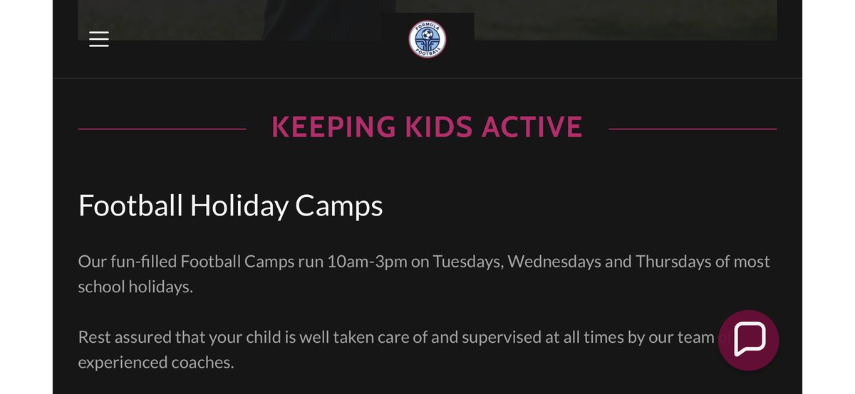 FormulaFooty16's tweet photo. October Football Camp Sign Up @bathmums https://t.co/22gZrDzrGX