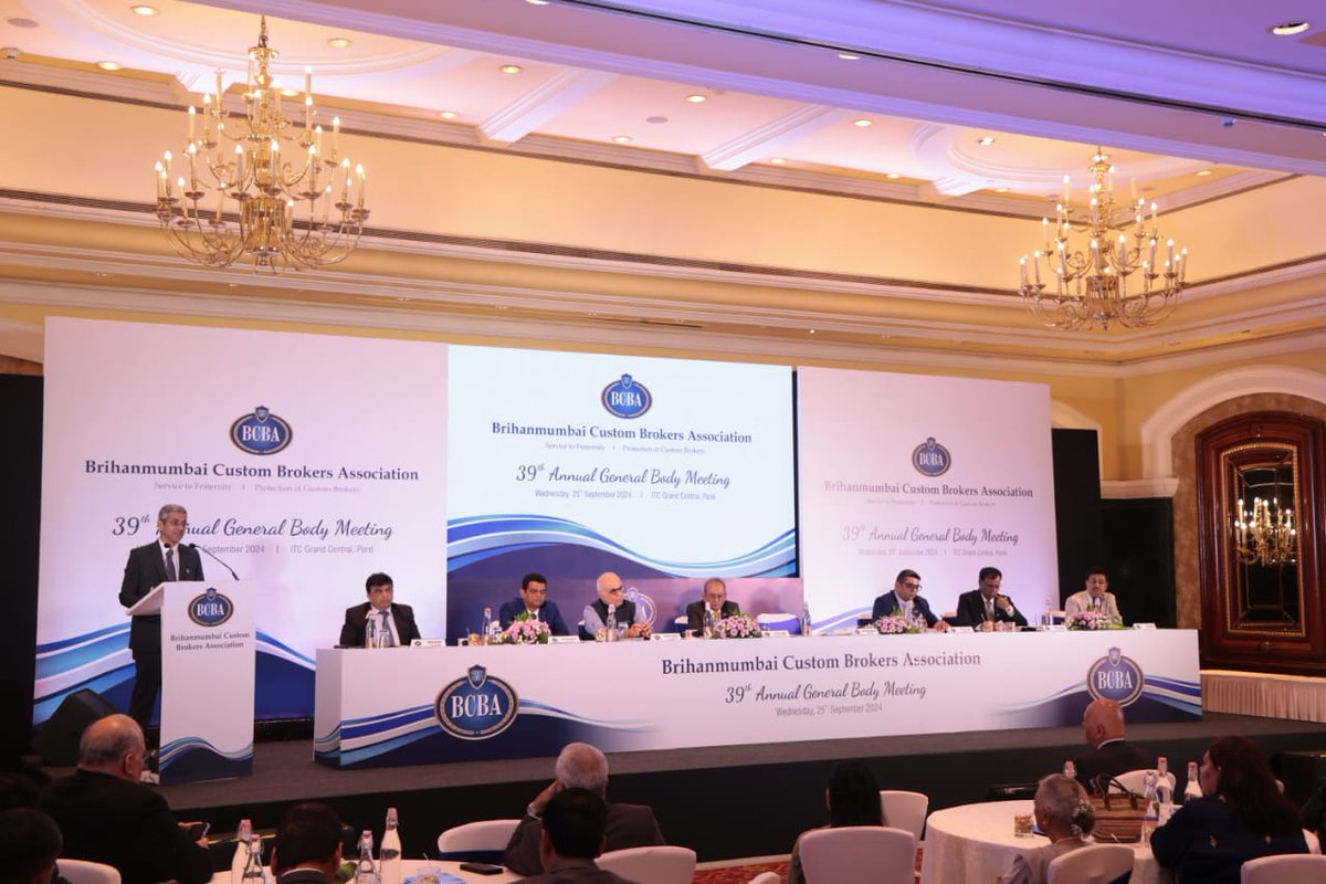 BCBA_IND's tweet image. BCBA held its 39th AGM &amp;amp; Annual Function on September 25, 2024, at ITC Grand Central, Parel, Mumbai. Esteemed Members, Industry Leaders, and Government Officials gathered to celebrate the year&apos;s achievements.