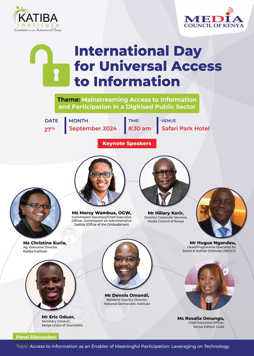 Join the discourse on the Right to Information in the era of a digitised public sector.

 #IDUAI2024