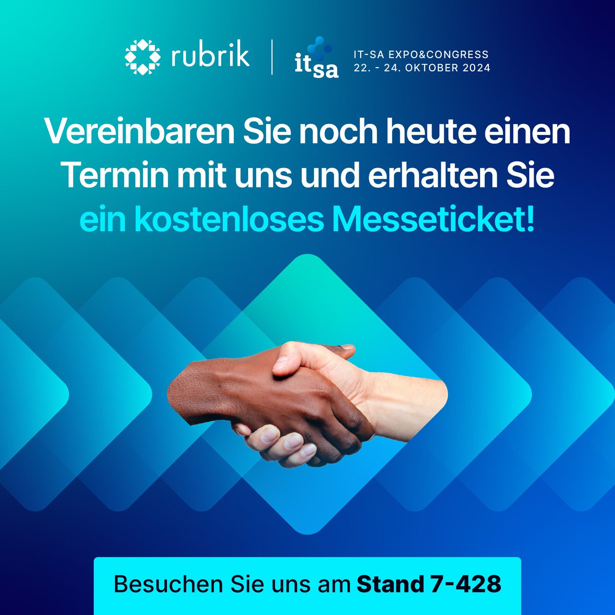 Die ersten 10 Termine erhalten zusätzlich vor Ort am Stand ein persönliches Exemplar des Fachbuchs "Krisenfall Ransomware" rbrk.co/3Tomhcp <a href="/RubrikInc/">Rubrik</a>