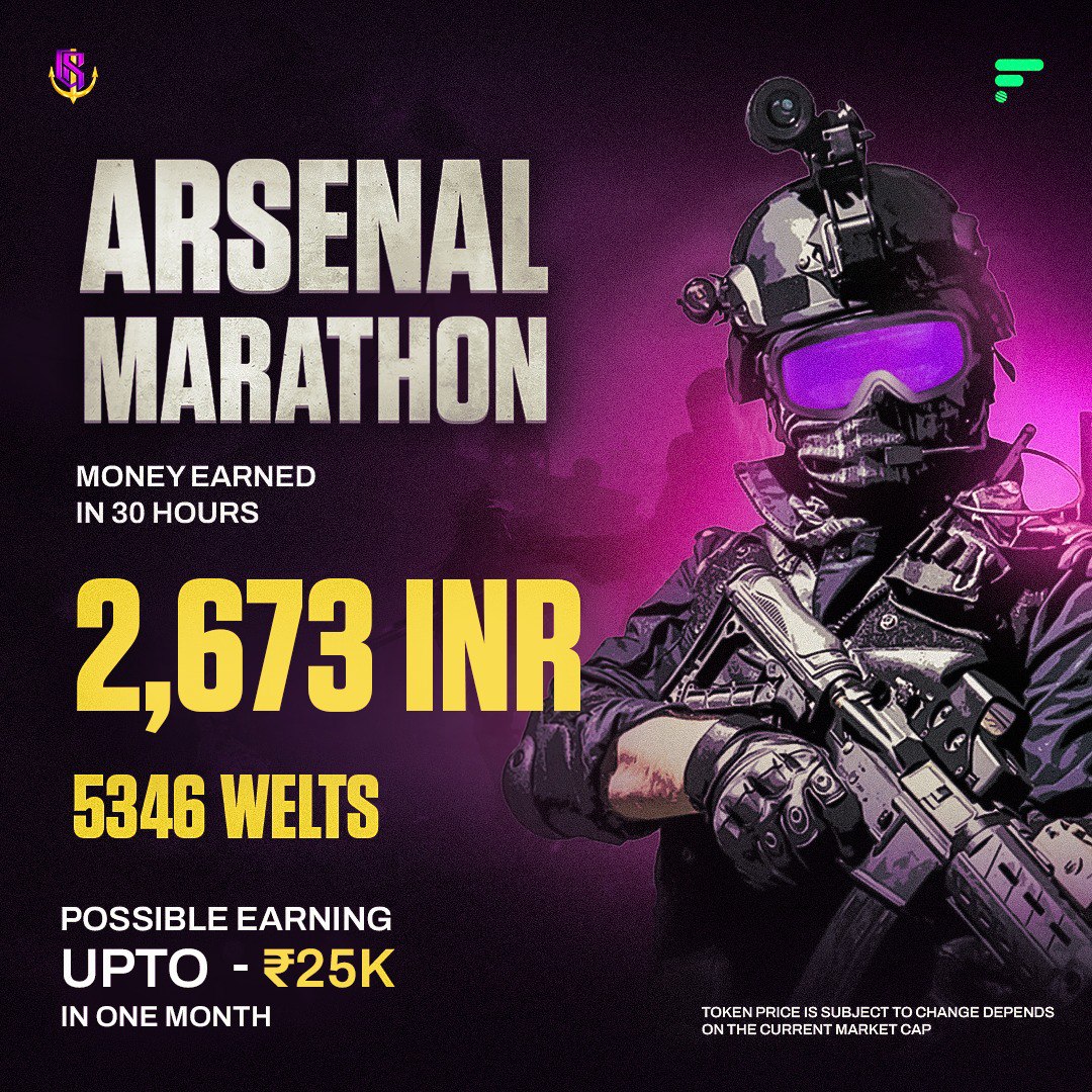 The best of Play-To-Earn FPS raking up more cash than many people's jobs! The better you are, the more you earn! 

What are you waiting for? 
Play Arsenal now! 😉

<a href="/FabweltToken/">FabweltToken</a> is on the rise! 📈