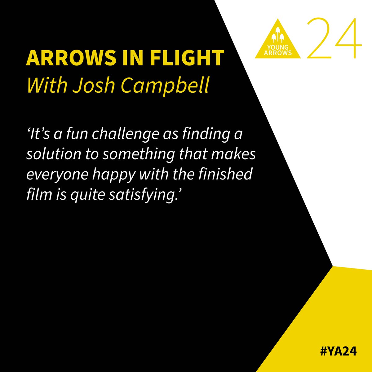 Young Arrows winner Josh Campbell asks British Arrows winner Adam Smyth all about best routes into the industry, working lunches and lessons on award-winning success  

Click the link  to find out more - lnkd.in/e5UUgWiY

#YA24 #BritishArrows #advertising #EmergingTalent