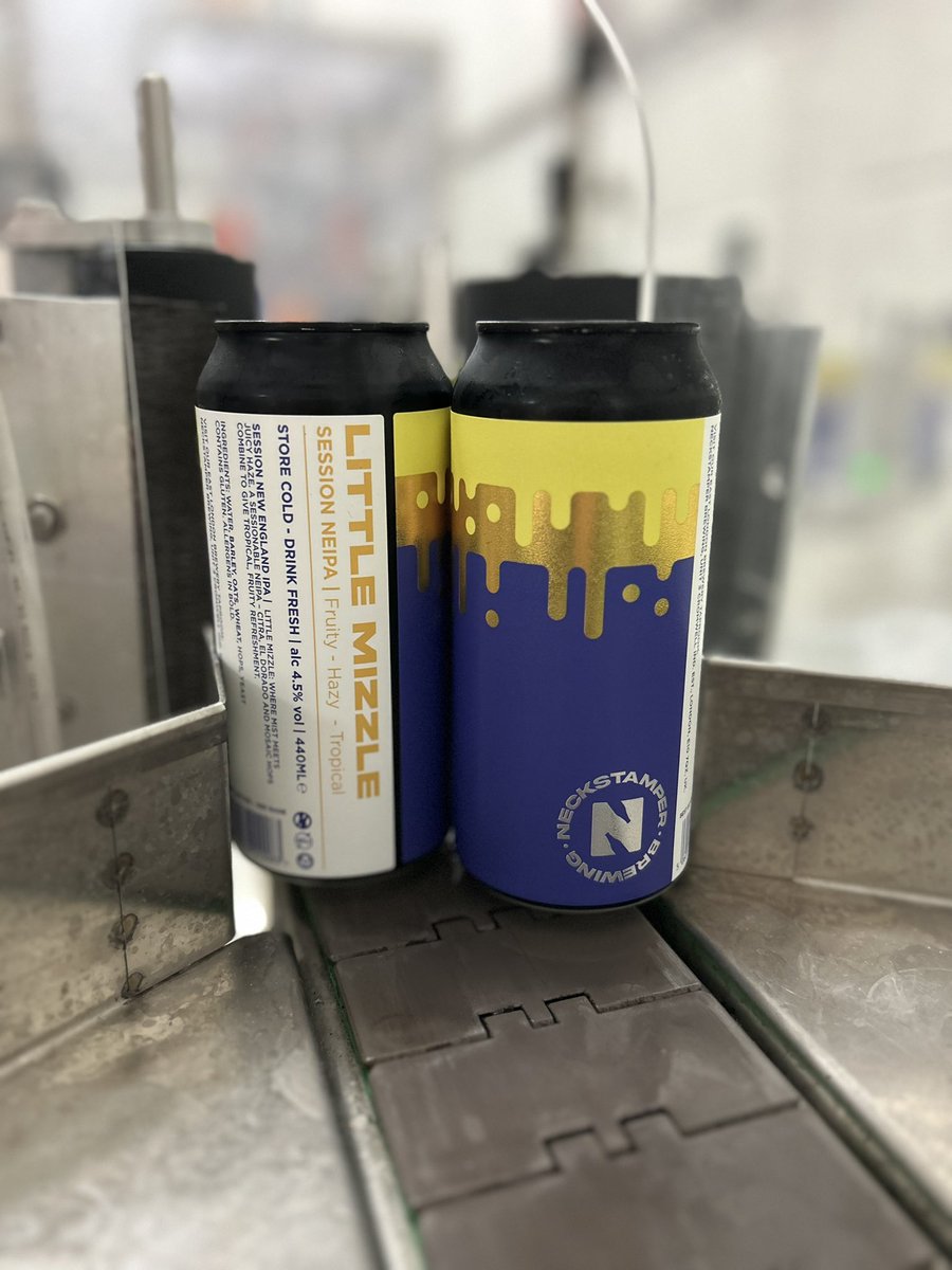 Fresh cans and fresh labels - check out our shiny new Little Mizzle cans 👀