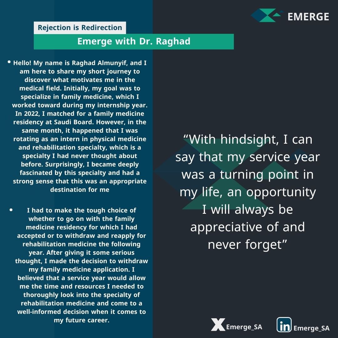 Emerge_sa's tweet photo. @Lamyaanm Dr. @Raghad_mrm reminds us that tough decisions can be challenging, but it can be a stepping stone to remarkable achievements. Trust the process and take that leap! https://t.co/Ne0ZsEK8ju