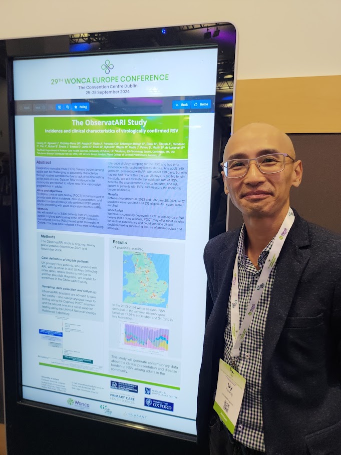clininf's tweet image. Dr Uy Hoang representing our research at the @WoncaEurope conference in Dublin!