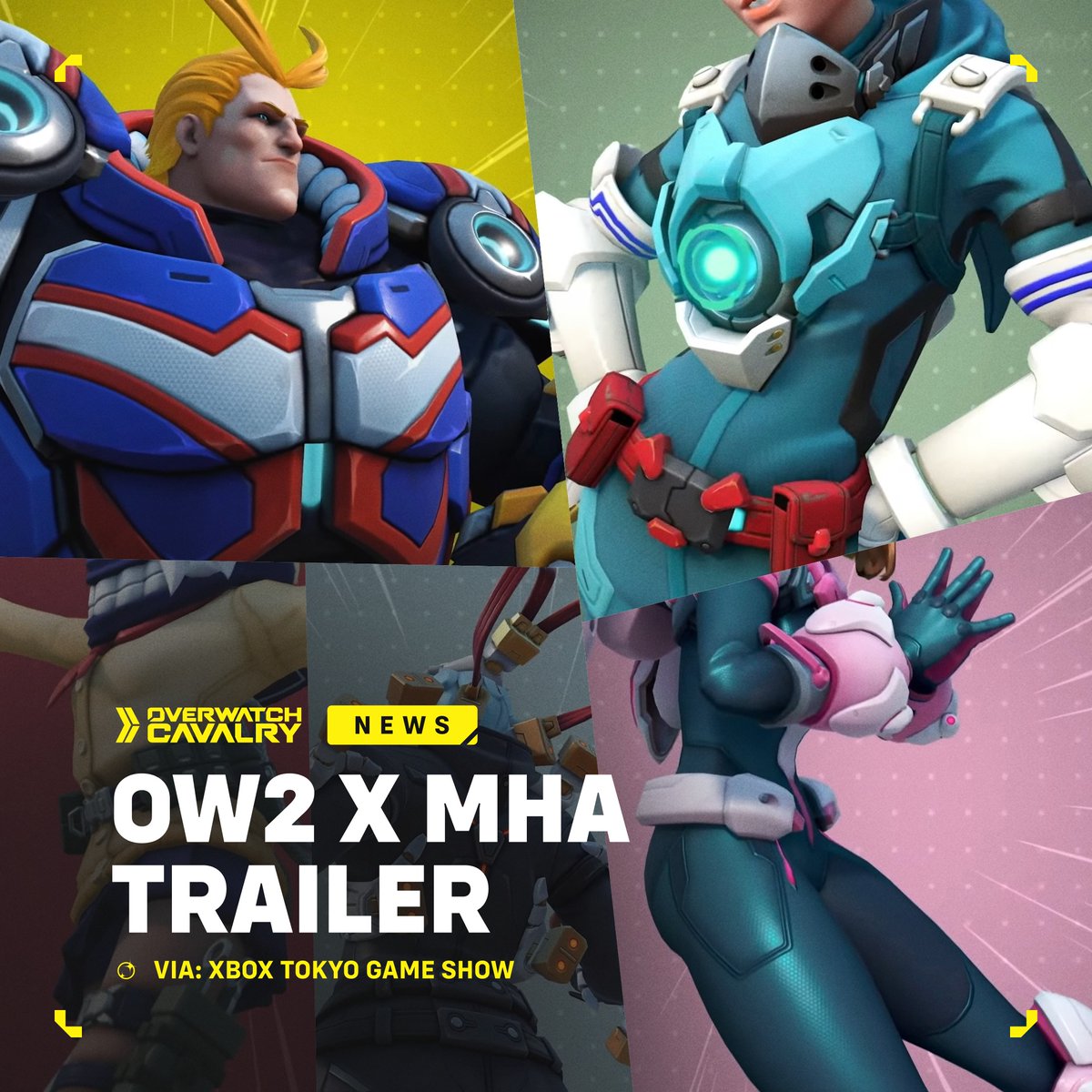 【速報】オーバーウォッチ×ヒロアカコラボが開催決定

10月18日開催

トレーサー×緑谷出久(デク)
ジュノ×麗日お茶子
リーパー×死柄木弔
ラインハルト×オールマイト
キリコ×トガヒミコ

 #オーバーウォッチ2  #Overwatch2
https://t.co/H2nHuyBurA
