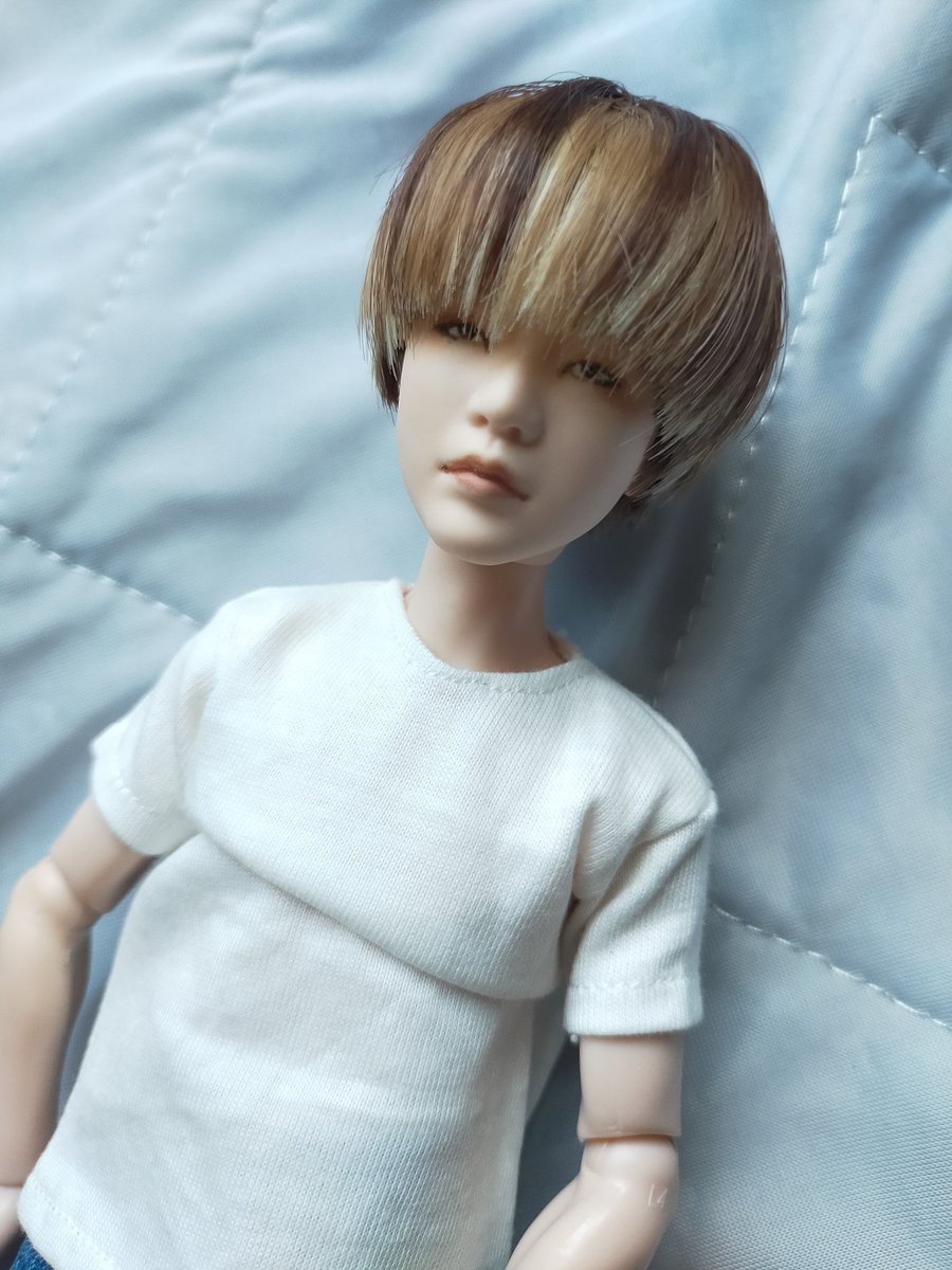 mi3tsuki3's tweet image. いい色のウィッグが出来ました✨
#マテルドール
#マテルドールbts
#リペイント
#mateldoll
#mateldollbts