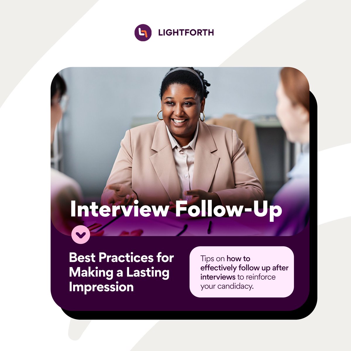 joinLightforth's tweet image. Ever wonder what happens after the interview? 🤔
The follow-up can be your secret weapon!

Discover subtle yet powerful ways to stand out.

Curious? Find out more here: blog.lightforth.org/interview-foll…

#JobSearchHacks #InterviewFollowUp #CareerSecrets #LightForth