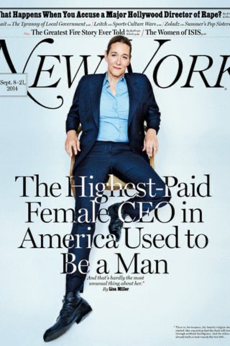 HazelAppleyard's tweet image. The highest paid female CEO in America is actually a man. 👍