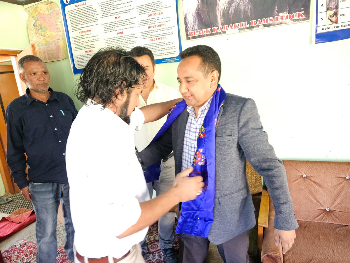 airnewskargil's tweet photo. Director of Sheep Husbandry, UT Ladakh Dr IftikharHussain, Visits Sankoo Subdivision; Key Development Projects Discussed
Inspected the proposed sites for the construction of the Small Ruminant Hospital in Taisuru &amp; the SDO office in Sankoo
@prasarbharti @airnewsalerts @dc_Kgl https://t.co/PLjnDv1jxw