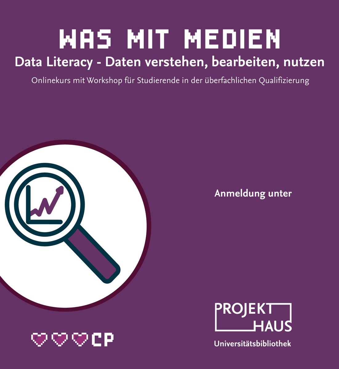 #dataliteracy ist ein #futureskill für Studierende. Für das Wintersemester bietet das Projekthaus @tubraunschweig und die <a href="/ubbraunschweig/">UB Braunschweig</a> semesterbegleitende Termine an.
Weitere Infos und Anmeldung  👉 lnk.tu-bs.de/9pzMSs