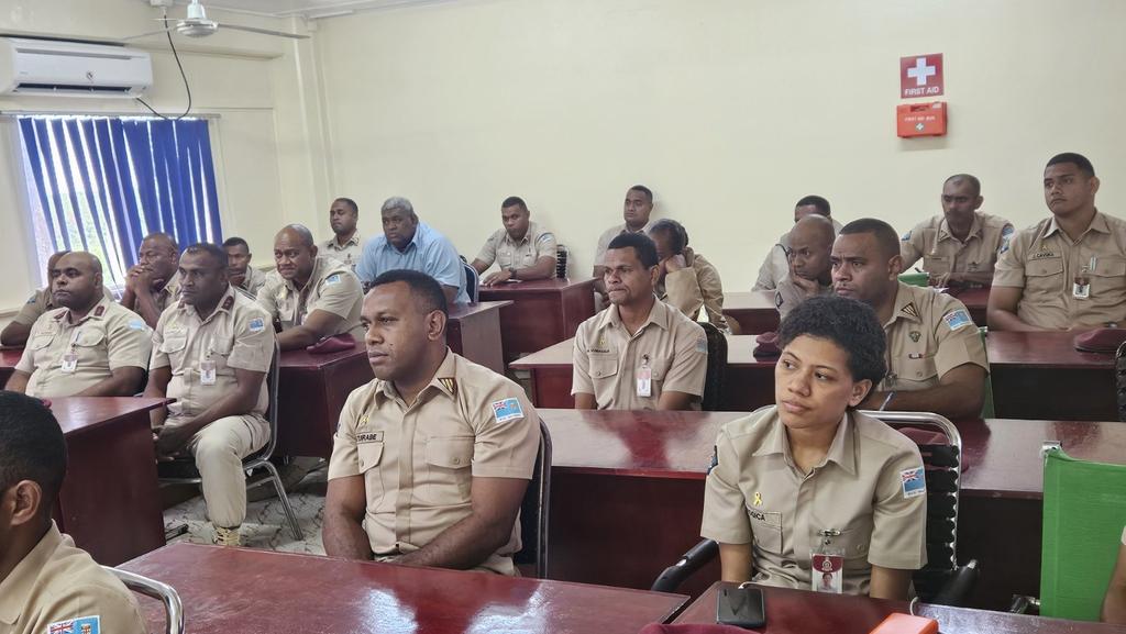 FICAC_Official's tweet photo. Ethics &amp; Values and Anti-Bribery Training continues for Fiji Corrections Service officers at Naboro Facility. Session facilitated by ASCPO Inoke Drawe and CPO Perina Manaseitava.#FICAC #FightingCorruptionTogether #SayNoToCorruption #Idontacceptbribes https://t.co/GodsRAGpCK