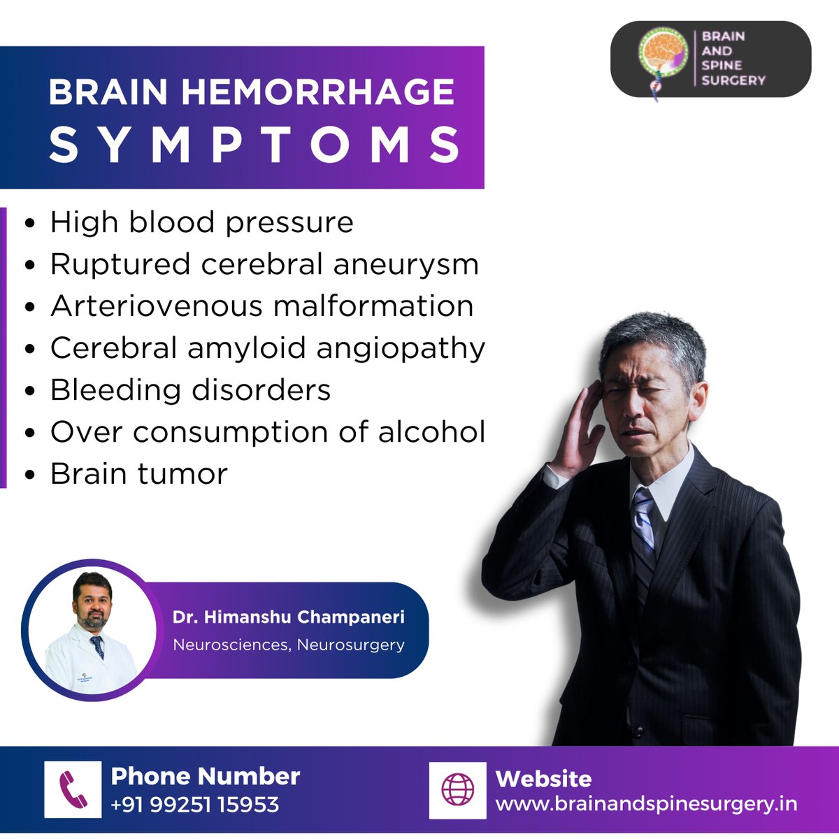 drhimanshuch's tweet photo. Dr. Himanshu Champaneri, recognized as the best neurosurgeon in Gurgaon, specializes in the diagnosis and treatment of brain hemorrhages and other complex neurological conditions. https://t.co/hWoInppQjl