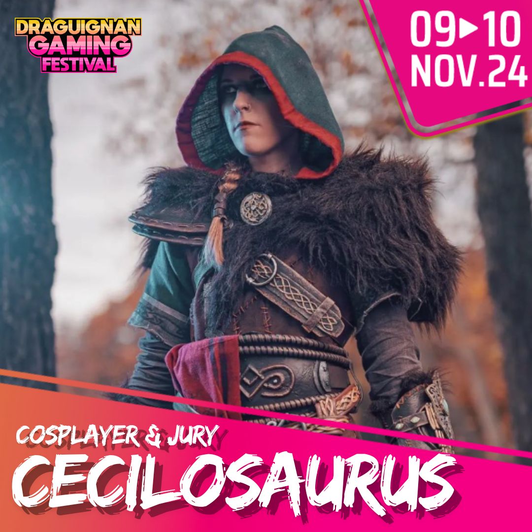 DraguignanGame's tweet photo. 🌟 Une cosplayeuse de talent rejoint le @DraguignanGame  ! 🌟
Nous sommes enchantés d'accueillir @Cecilosaurus , une cosplayeuse passionnée et talentueuse, qui nous fait l'honneur de participer au DGF en tant que membre du jury pour notre concours de cosplay ! 

#Cosplay #DGF2024 https://t.co/33sq7CvNIu