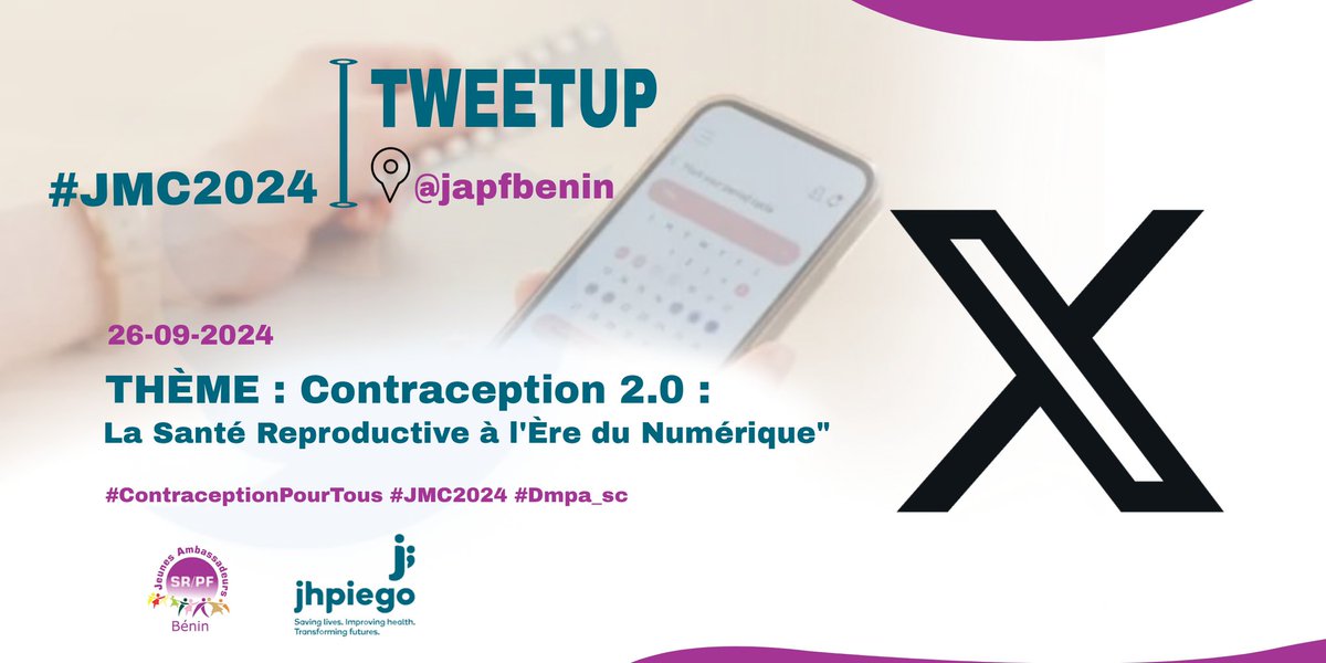 JOURNÉE MONDIALE DE LA CONTRACEPTION
C'est Le Jour J !
La contraception à l'ère du numérique on en parle ? 
Rejoignez nous  pour en discuter cet après midi à 16h heures sur notre compte.
 #SayanaPress #Dmpasc #JMC2024