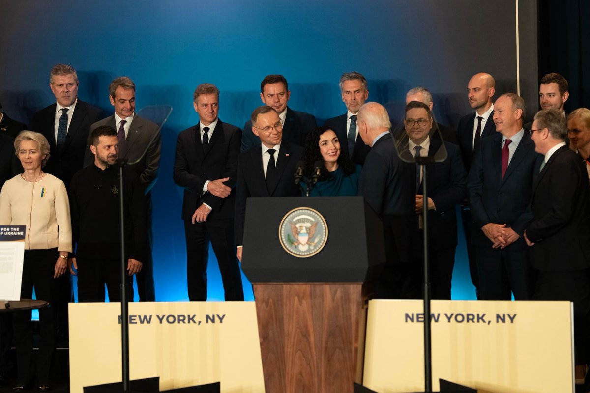 Honored by the invitation from the <a href="/WhiteHouse/">The White House</a> to join fellow world leaders at the latest summit for Ukraine, held this time in New York as part of the #UNGA79 High-Level Week.