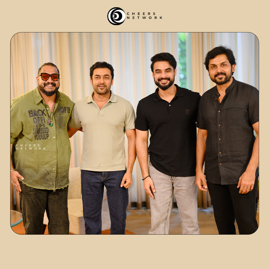 CheersNetwork's tweet photo. "An epic meet-up! 📷 The ARM team joins forces with Surya and Karthi—celebrating success and friendship in the world of cinema! #ARM"
@ttovino @Suriya_offl @Karthi_Offl @dhibuofficial
.
#armmalayalammovie #tovinothomas #armmovieinterview #tovinomeetssurya #cheersnetwork https://t.co/0vZV5Pgpfd