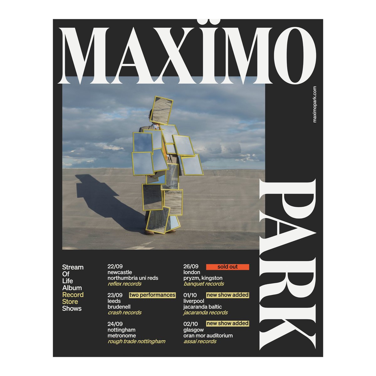 Prolifica (@prolifica) on Twitter photo Our <a href="/maximopark/">Maximo Park</a> are on the road for their record store shows ahead of the release of ‘Stream Of Life’ 💿 Our <a href="/maximopark/">Maximo Park</a> are on the road for their record store shows ahead of the release of ‘Stream Of Life’ 💿