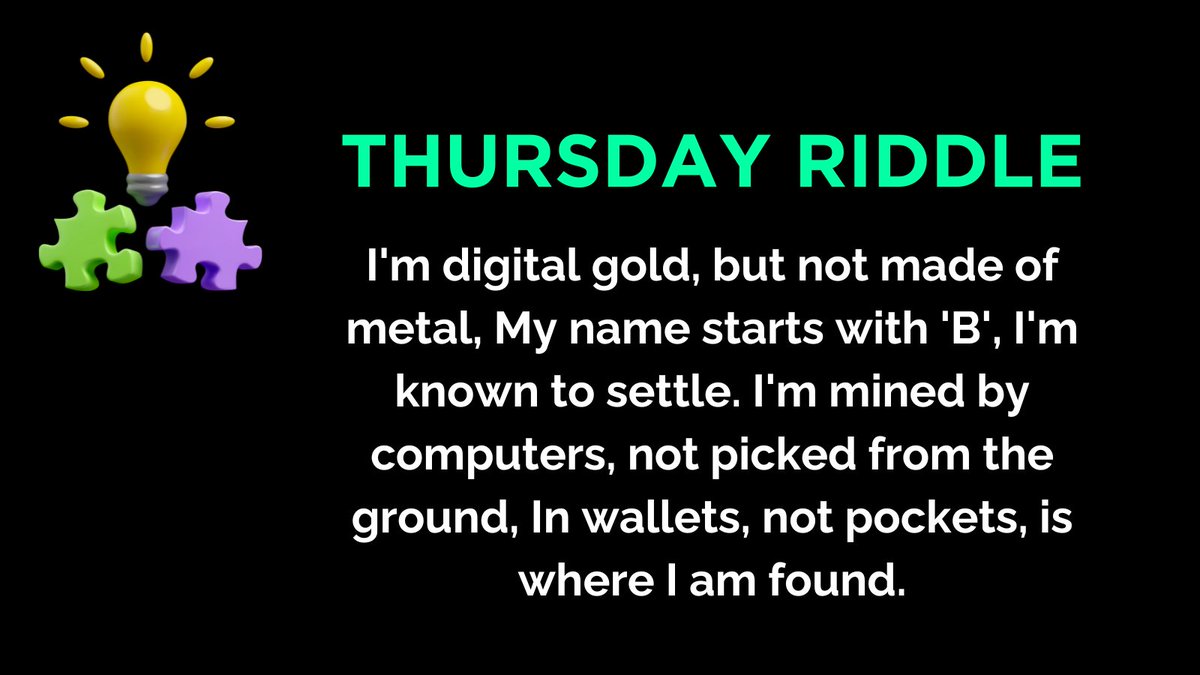 TradeStaPerpDEX's tweet image. 🧩 Crypto Brain Teaser! 🤔

Can you crack this code, crypto fam? 

Drop your answer below 👇 

The first correct guess wins bragging rights! 🏆

#Crypto #Riddle #BitcoinFun #TradeSta