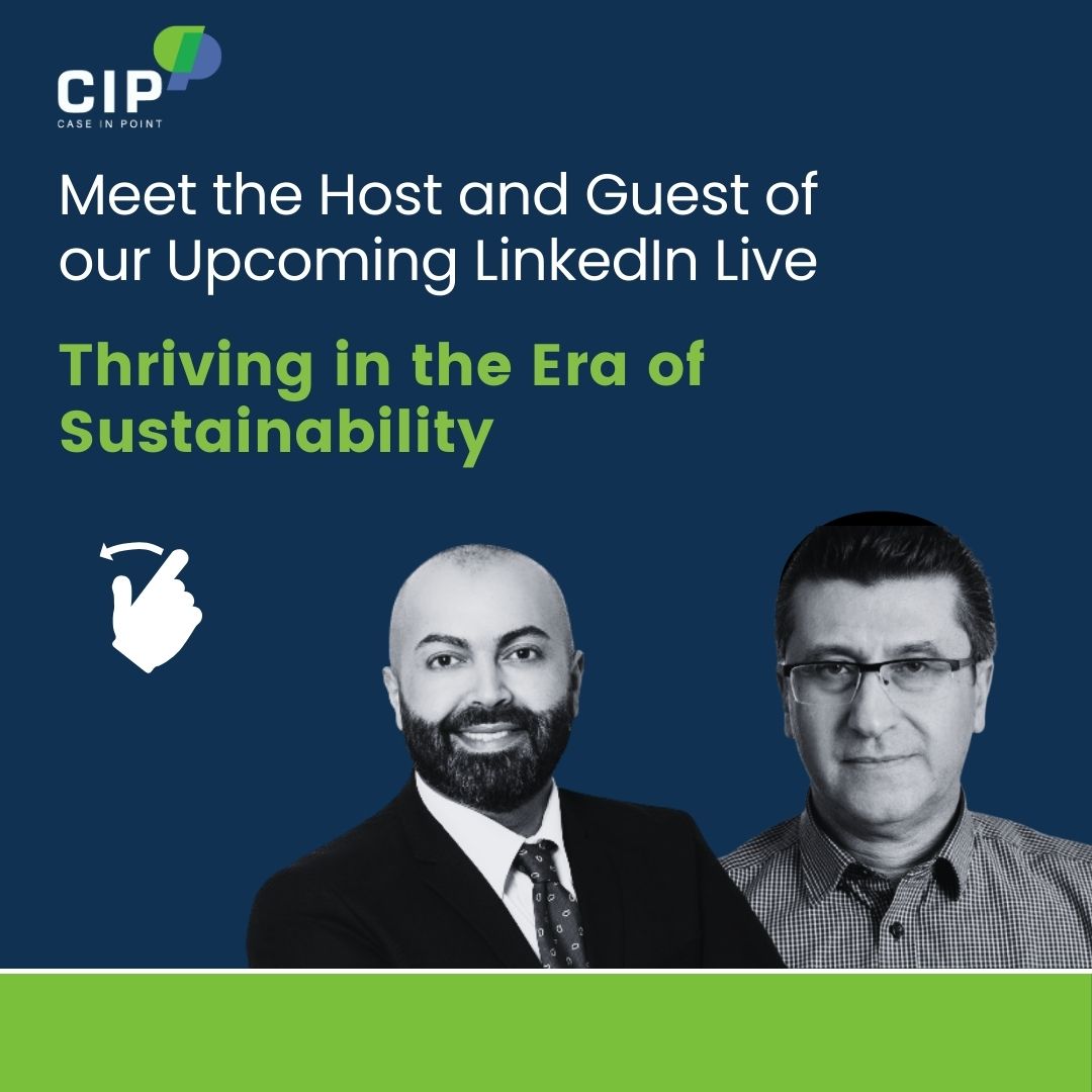 caseinpointco's tweet photo. Consultants—end 2024 on a powerful note that will impact your career in 2025. Join our LinkedIn Live with sustainability expert Khader and moderator Raed for insights on leveraging sustainability practices in your career. Register here:: https://t.co/2GLpdr85a7

Meet the experts! https://t.co/7k8KkdJSar