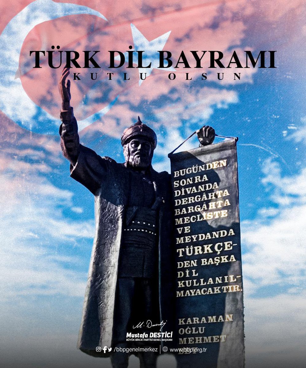 Türkçenin, tarihimizde ve günümüzde, dünya üzerinde yaşayan soydaşlarımızla aramızdaki en önemli ve güçlü bağ olduğunun şuuru; güzel Türkçemizin, korunması, yaşatılması, geliştirilmesi, aynı zamanda milletimizin tüm kültürel değerlerinin korunması ve yaşatılması  olduğu inancıyla