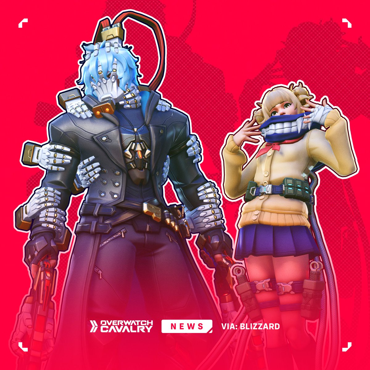 Get a closer look at the #Overwatch2 x My Hero Academia Villains 🏫

🩸 Tomura Shigaraki Reaper and Himoko Toga Kiriko!