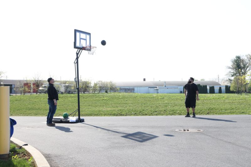 LevisBuildComp's tweet image. Our annual Levi&apos;s game day was a success! Employees had a blast with air hockey, cornhole, and HORSE! #GameDayFun #TeamSpirit