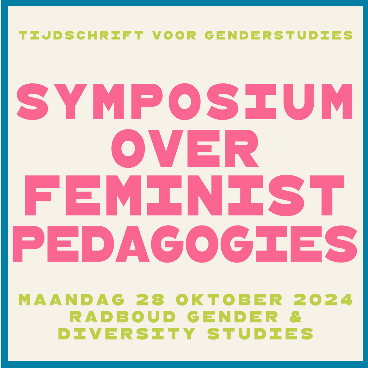 Tijdschrift voor Genderstudies tweet media
