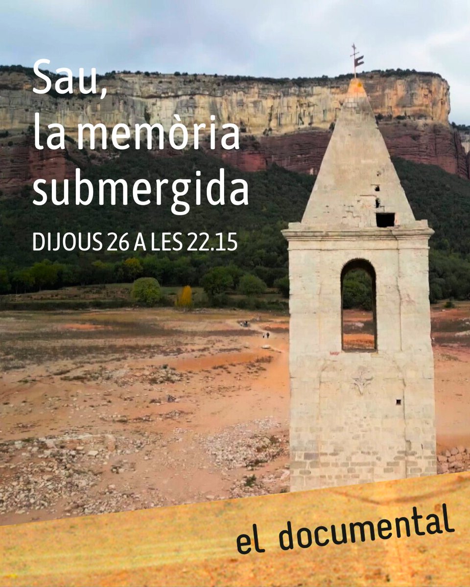 El documental (@eldocumental33) on Twitter photo 🎥A través de la mirada dels seus protagonistes, revisitem un paisatge que ja no existeix #eldocumental3Cat
Espais de la memòria que ens apropen a una història poc coneguda: la dels pantanaires de Sau
🏆Premi al millor documental al <a href="/FICCAT/">Festival FIC-CAT</a>
🔗ccma.cat/3cat/el-docume… 🎥A través de la mirada dels seus protagonistes, revisitem un paisatge que ja no existeix #eldocumental3Cat
Espais de la memòria que ens apropen a una història poc coneguda: la dels pantanaires de Sau
🏆Premi al millor documental al <a href="/FICCAT/">Festival FIC-CAT</a>
🔗ccma.cat/3cat/el-docume…
