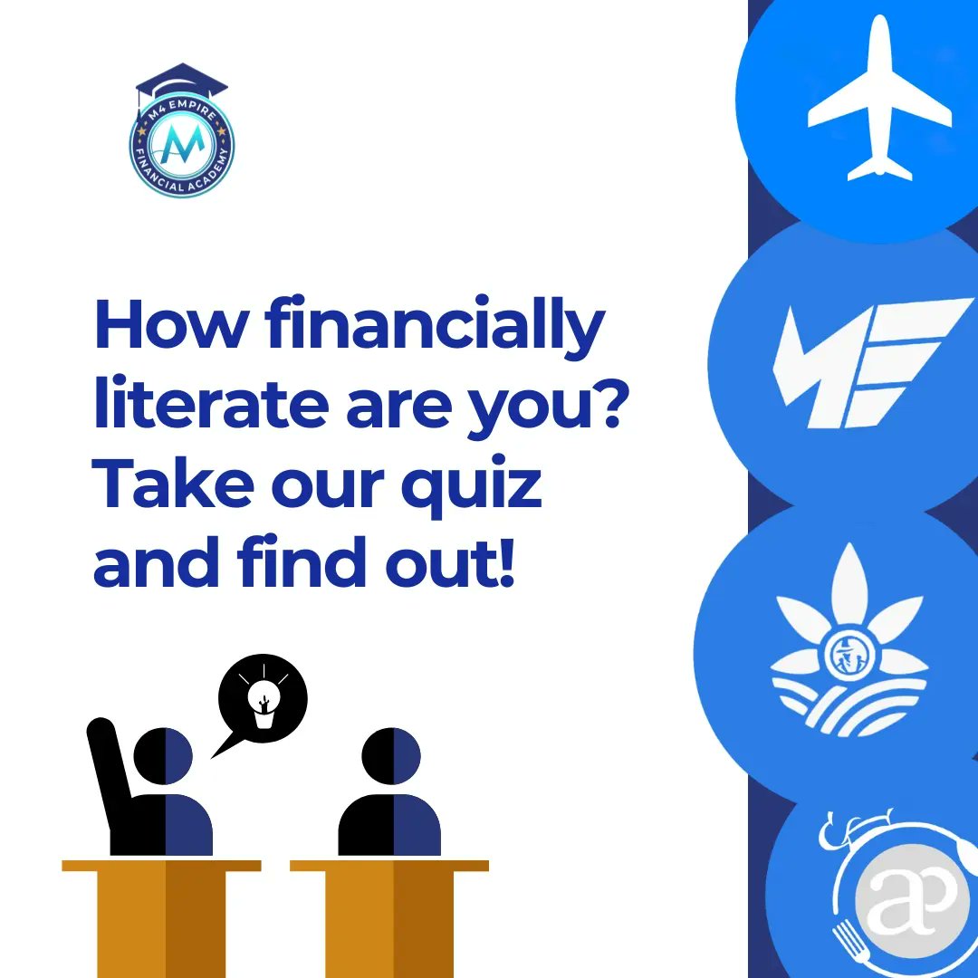 M4Empire's tweet photo. Think you know finance? Test your knowledge with our quick financial literacy quiz! 💡
Gain insights and boost your money management skills.
Ready to take control of your financial future? 🧠💸

#M4Empire #FinancialLiteracy https://t.co/BIep5O3eil