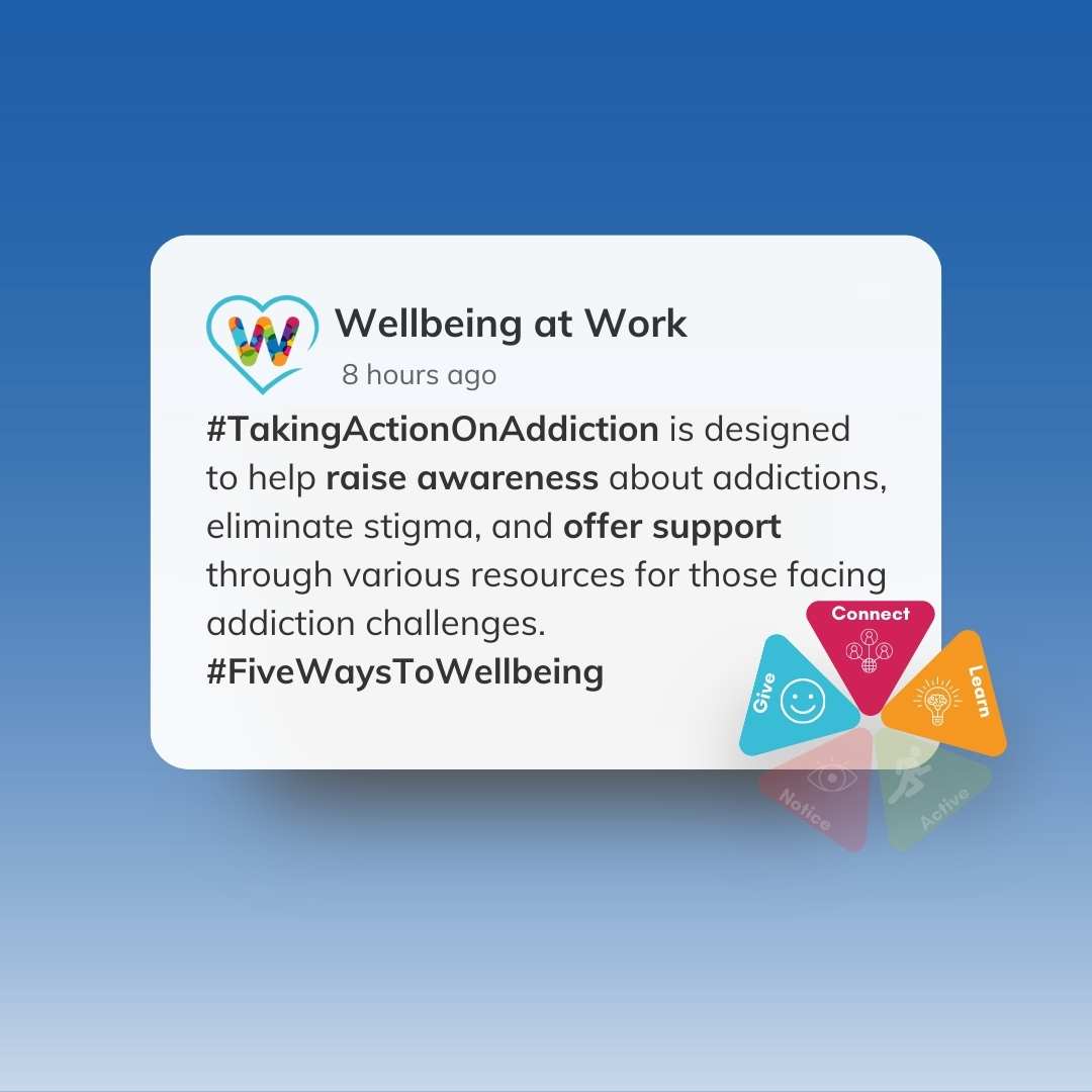 wellbeing_work's tweet image. Next week is #TakingActionOnAddiction! The week aims to change how people see addiction and help more individuals get the support they need by increasing awareness and understanding while reducing prejudice.
@ActionAddiction @livewellsw @PHPlymouth