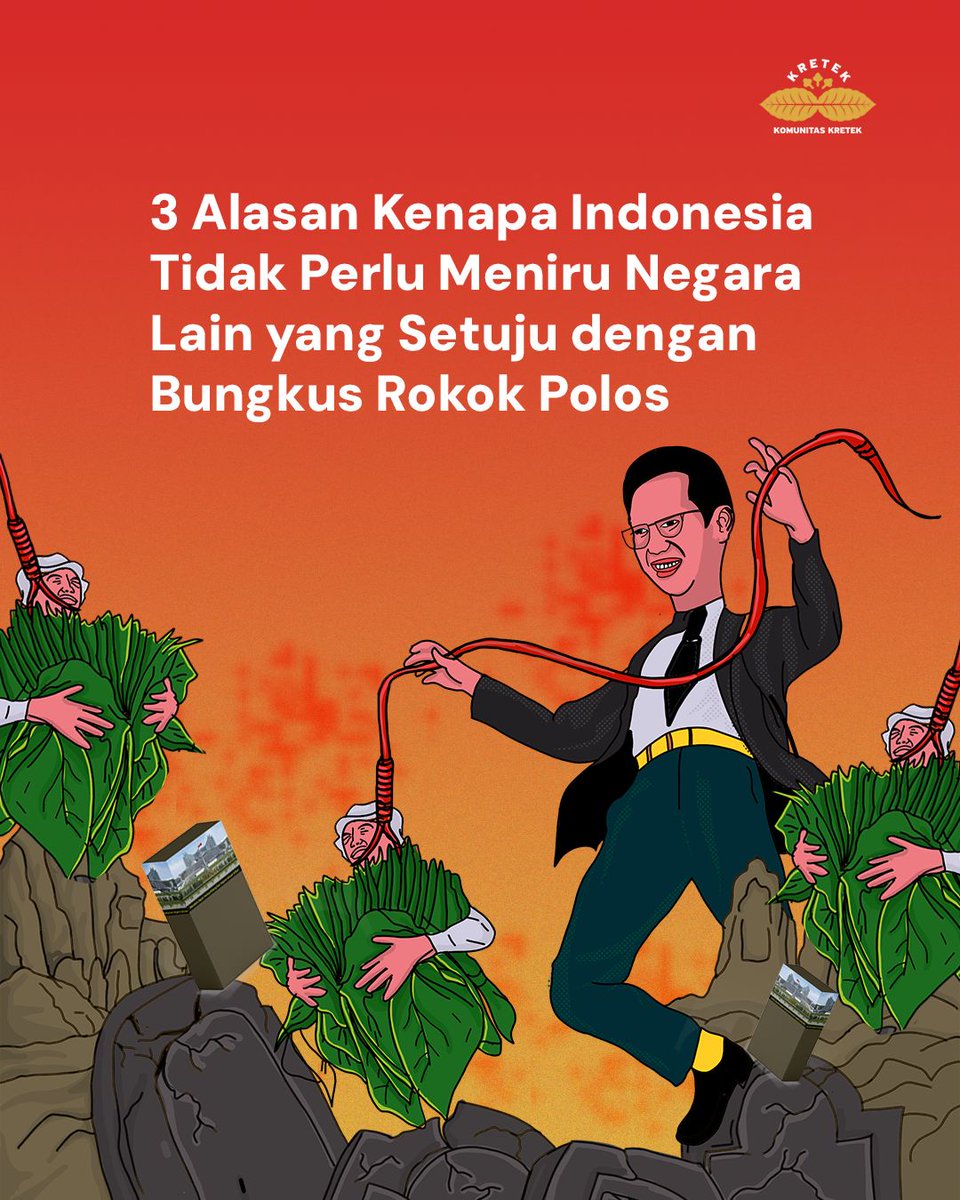 KomunitasKretek's tweet image. 3 Alasan Kenapa Indonesia Tidak Perlu Meniru Negara Lain yang Setuju dengan Bungkus Rokok Polos

UTAS&amp;gt;&amp;gt;&amp;gt;