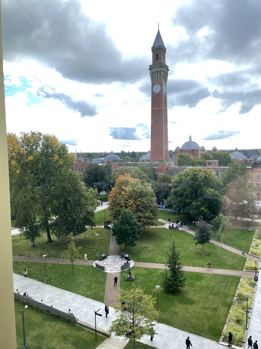 Low-key demure start to my first term of teaching <a href="/unibirmingham/">Uni of Birmingham</a> 

As teaching spaces go, not sure there many others on campus with views like this.